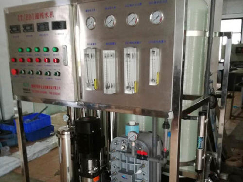 EDI模塊對海水和高鹽度苦咸水,設產水沖洗管路